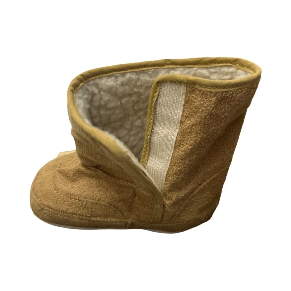 Walker Boots Plush Fleece Lining Khaki 12-18 months